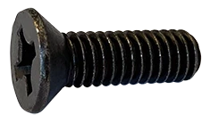 Machine Screws Phil Flat Steel Black Zinc 10-24 X 1/2