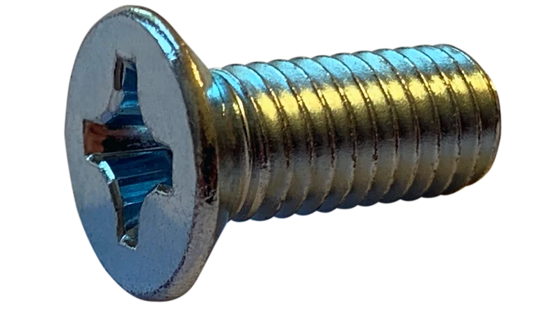 Machine Screws Phil Flat 4.8 Steel Zinc Din 965 (Type H) M2.5-0.45 X 20