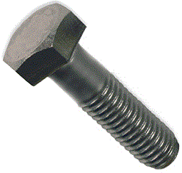 Hex Head Cap Screws Grade 5 Steel Plain Fine Thread (USA Made) 3/8-24 x 2