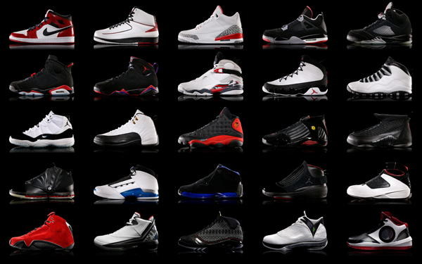 all jordans with names