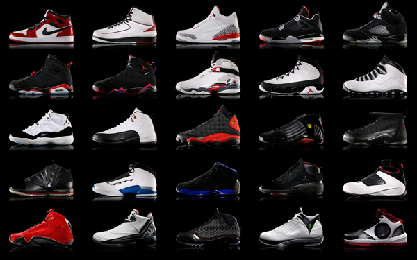 jordans shoes names