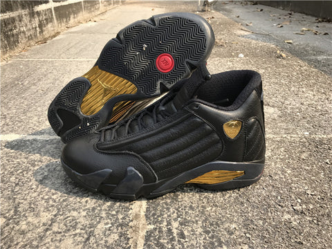 black gold jordan 14