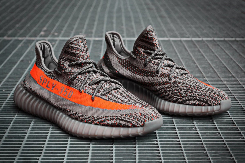 yeezy boost 350 grigie e arancioni