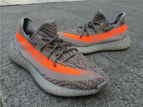 gray and orange yeezys