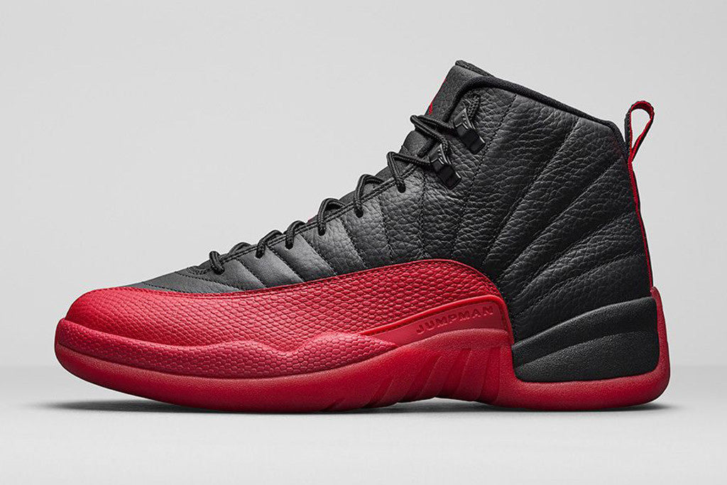 black and red 12 jordans