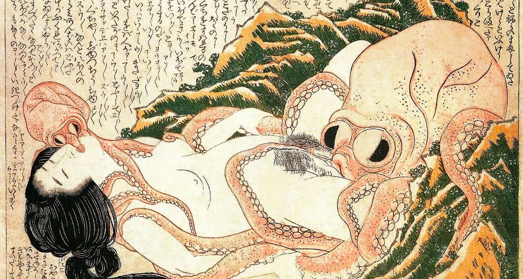 Le rêve de la femme du pêcheur – Katsushika Hokusai