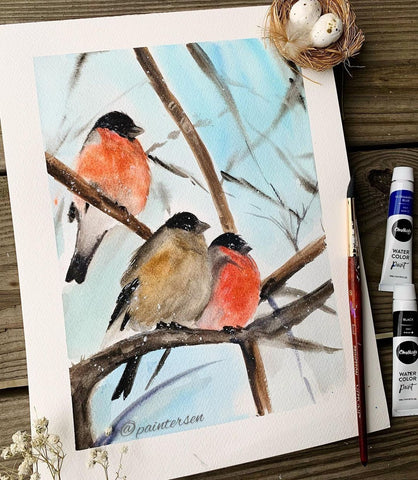 78 Painting Ideas - Bird Painting With Watercolor