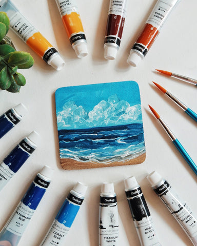 78 Painting Ideas - Paint On Cork Coasters