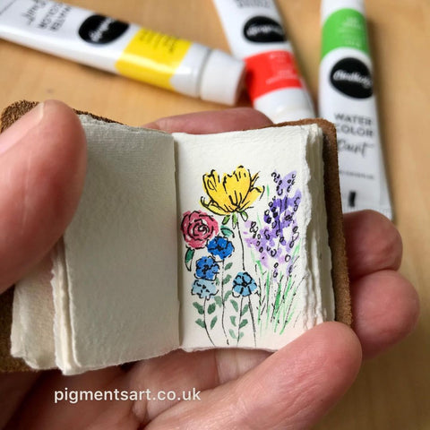 78 Painting Ideas - Paint On A Small Recycled Notebook