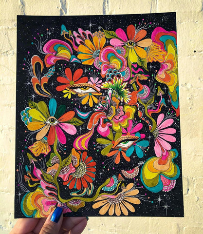 78 Painting Ideas - Paint On Black Paper