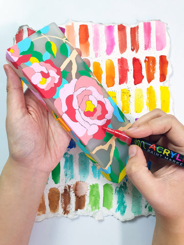 78 Painting Ideas - Painted Gift Wrapper