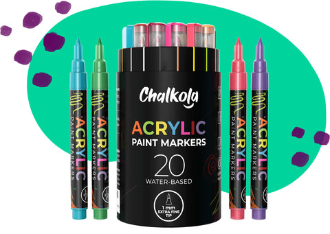 Fun Acrylic Paint Marker Applications - Chalkola - Chalkola Art Supply