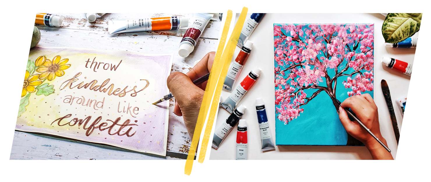 Basic Acrylic Painting Supplies - Chalkola Art Supply