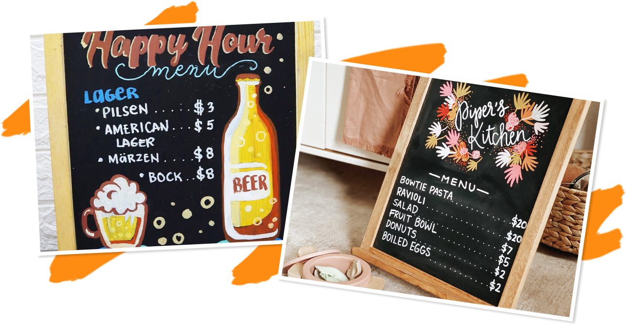 Chalkboard Menu Board