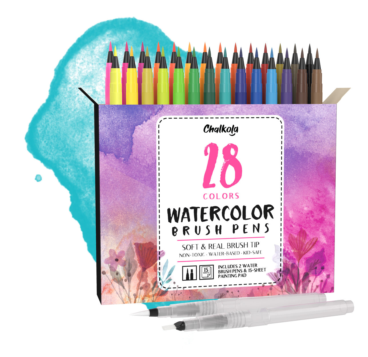 Chalkola 28 Watercolor Brush Pens