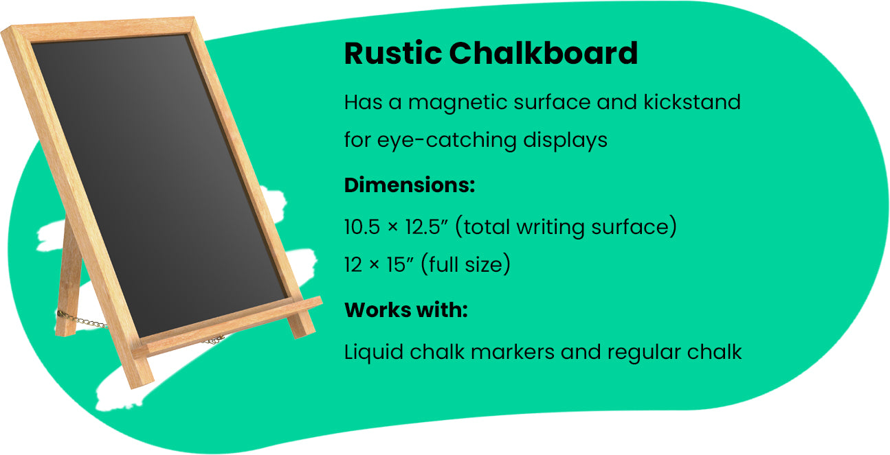 Chalkola Rustic Non-Porous Magnetic Chalkboard