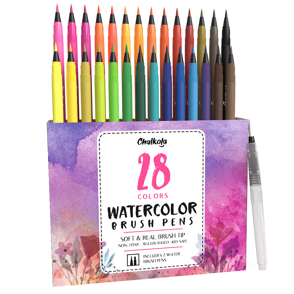 Chalkola 28 Watercolor Brush Pens