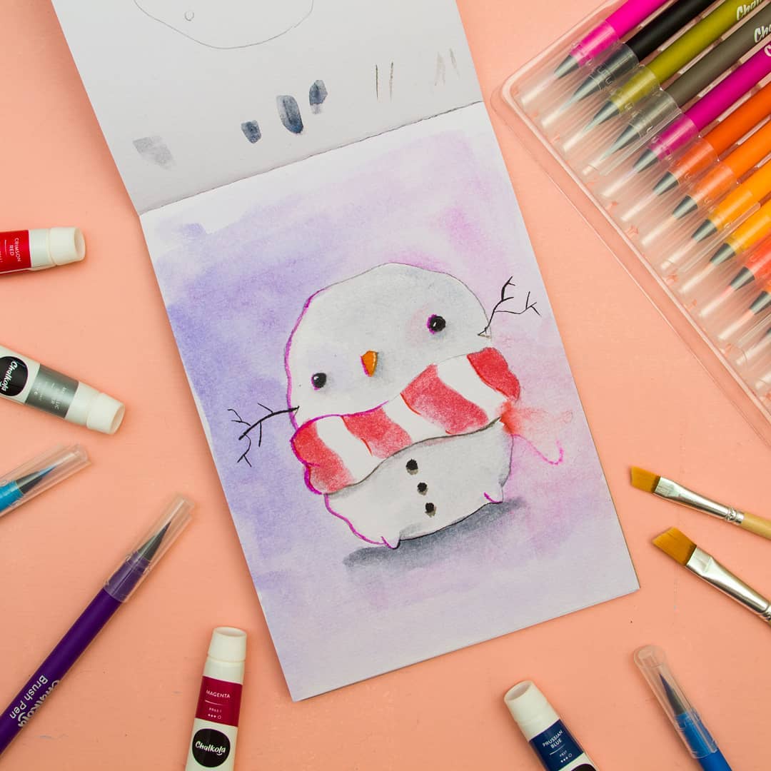 Christmas Watercolor Painting 5