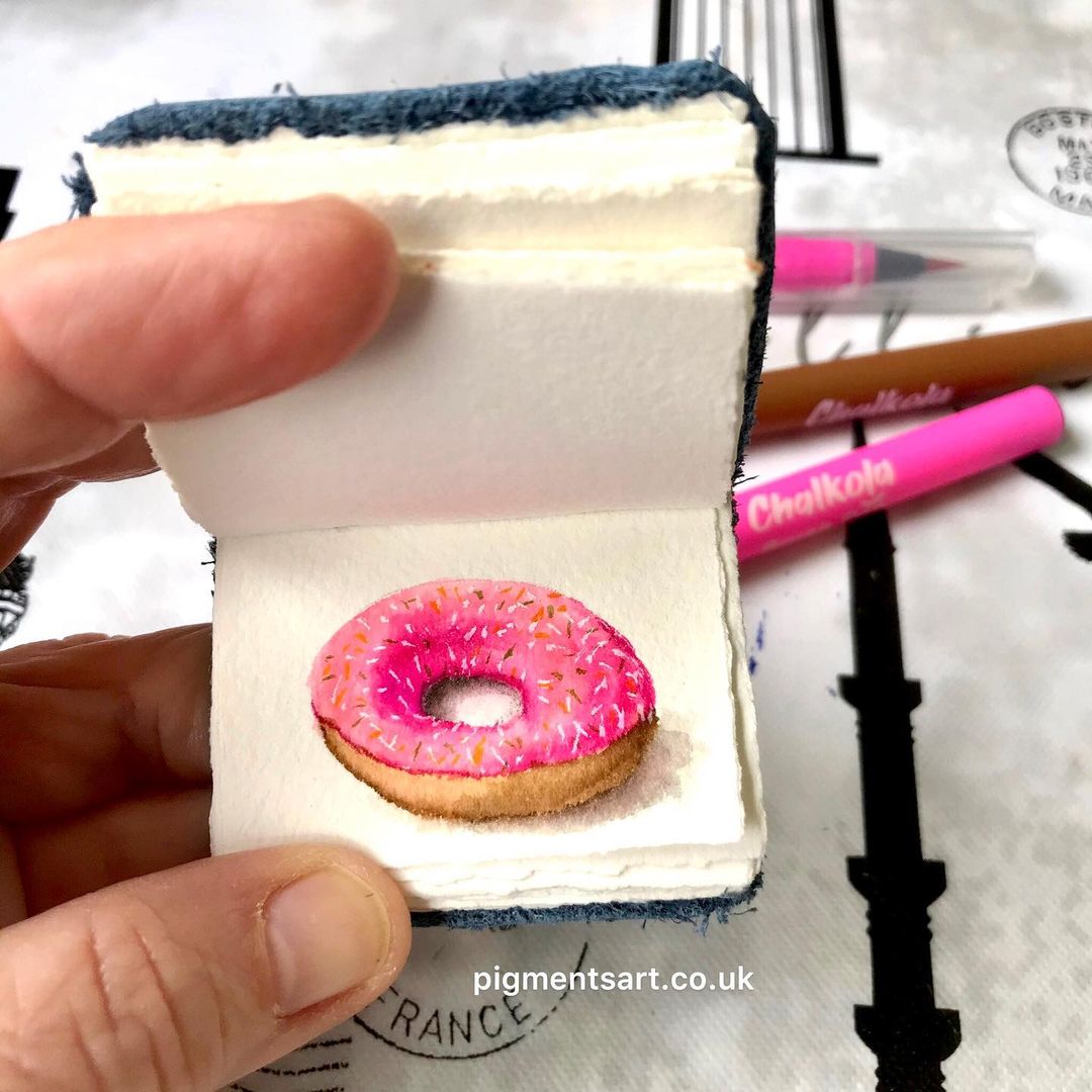 Donut Watercolor Painting