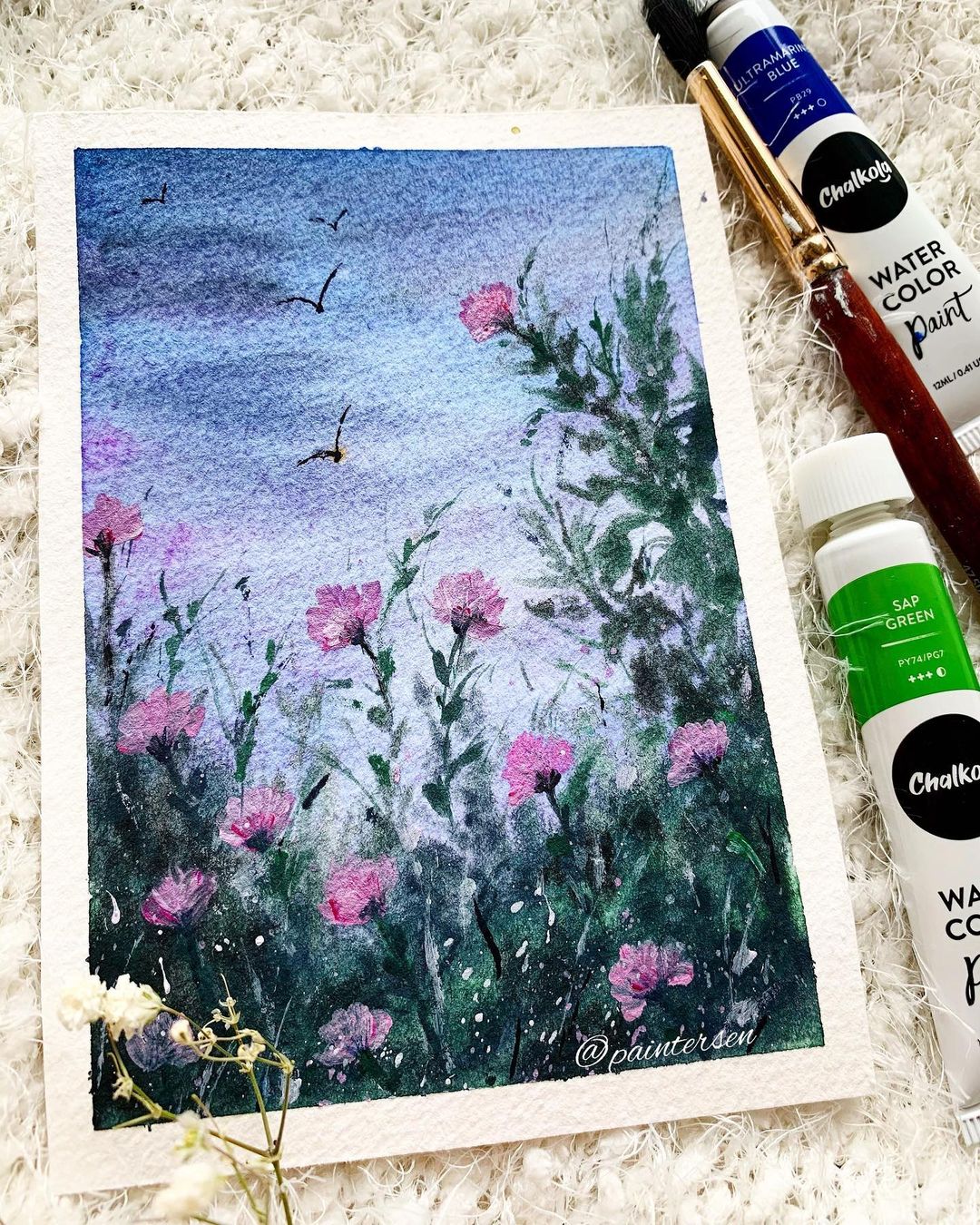 Flower Watercolor Painting 13