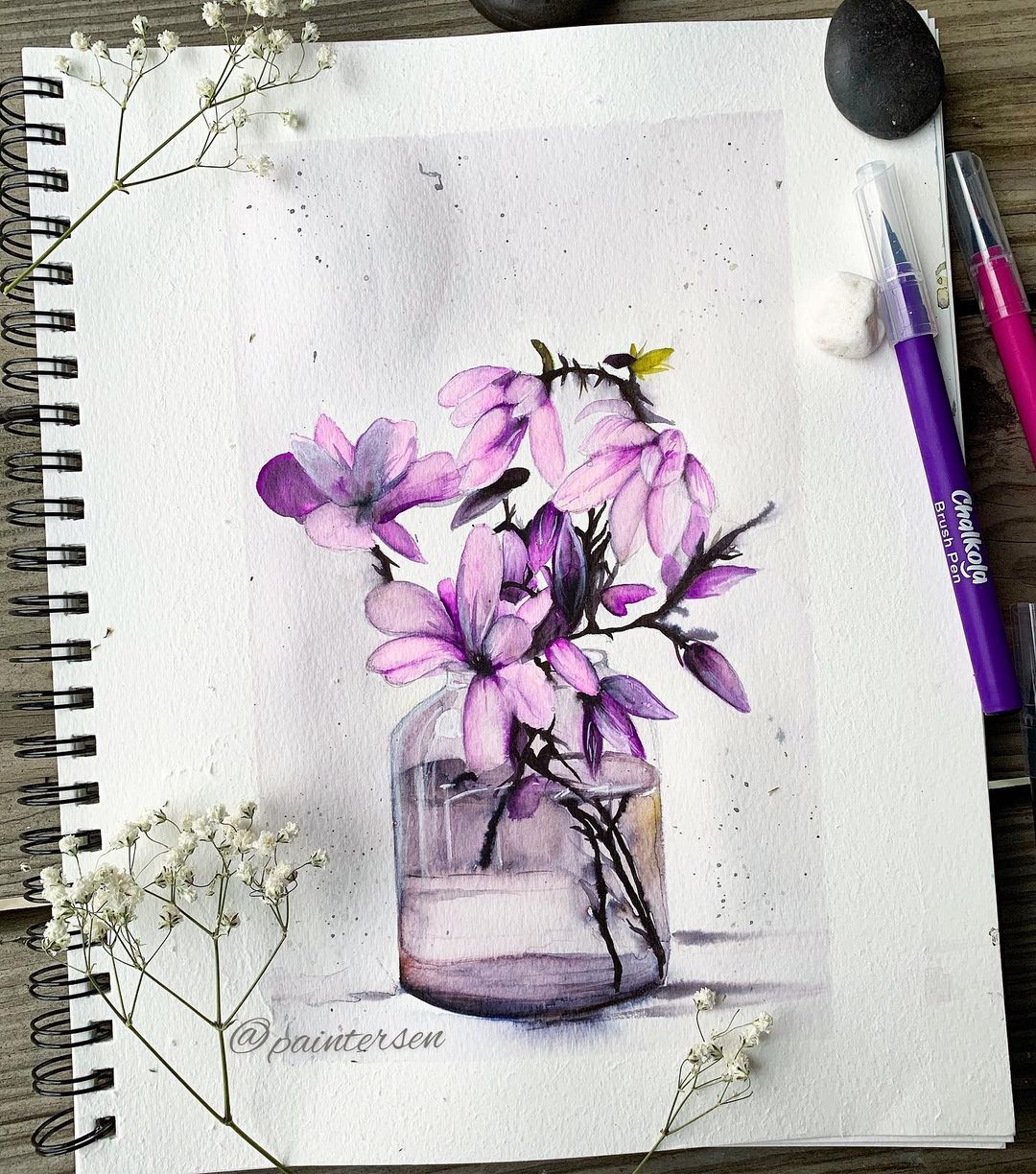 Flower Watercolor Painting 6
