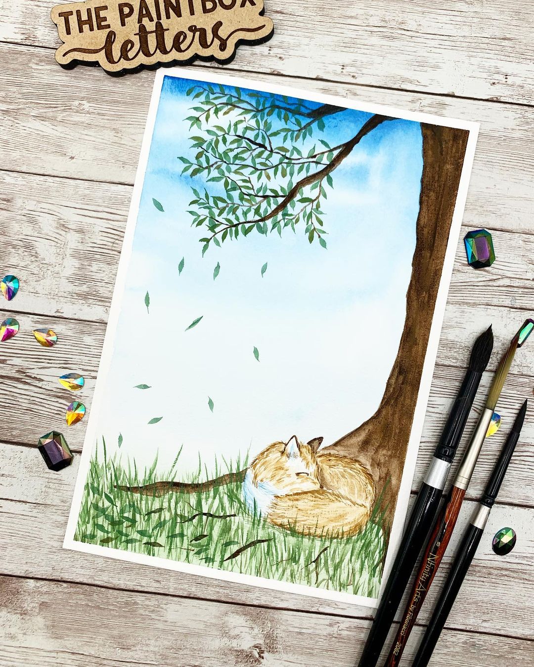 Watercolor Painting Ideas Painting Bunny Silhouettes With A Full Moon   Beeblys Watercolor Painting