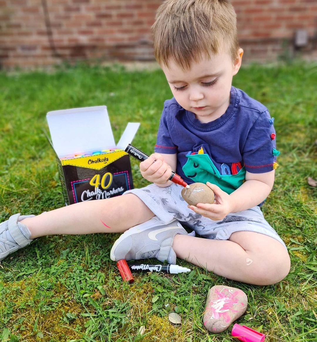 rock painting idea for kids