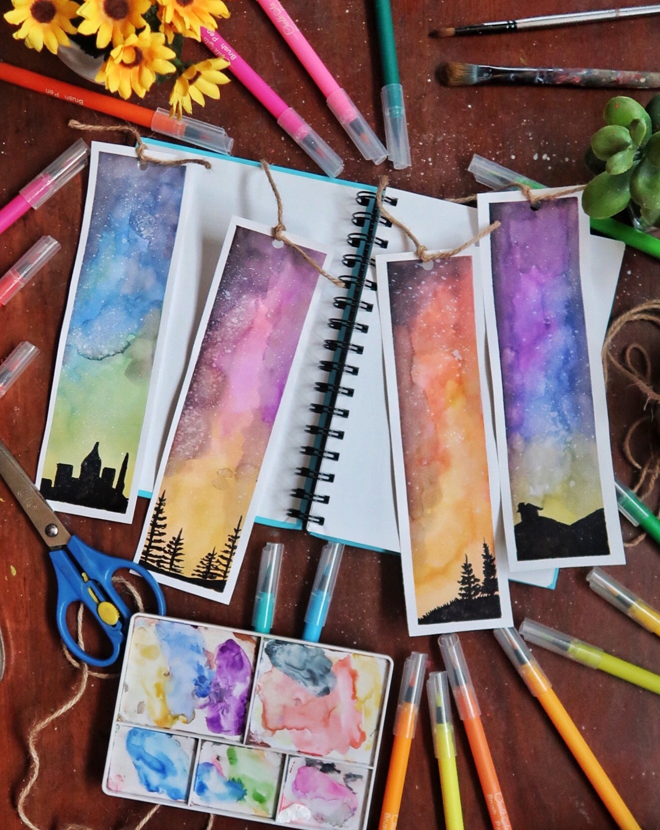 Skyscape Watercolor Painting 10