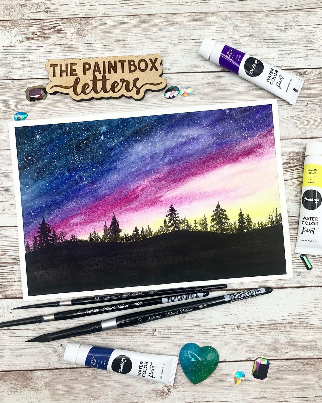 Skyscape Watercolor Painting 7