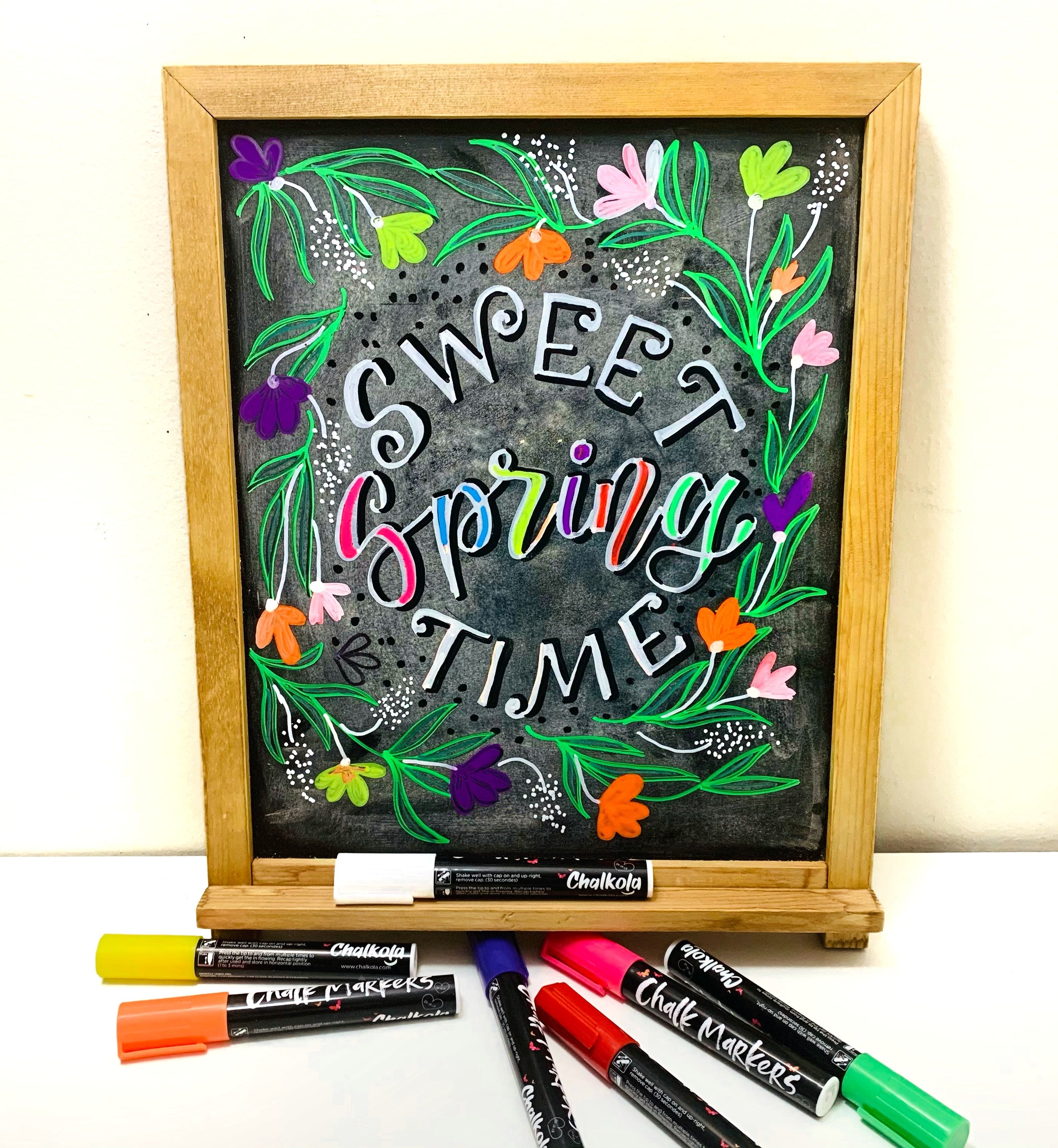 Spring Chalkboard Art