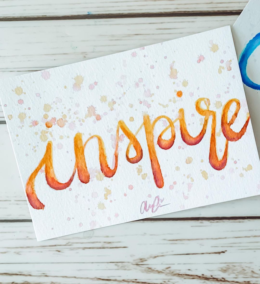 Watercolor Calligraphy 13