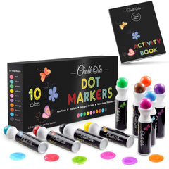 White Chalk Markers with Fine and Jumbo Nibs - Variety Pack of 5