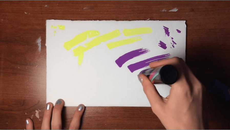 purple chalk marker