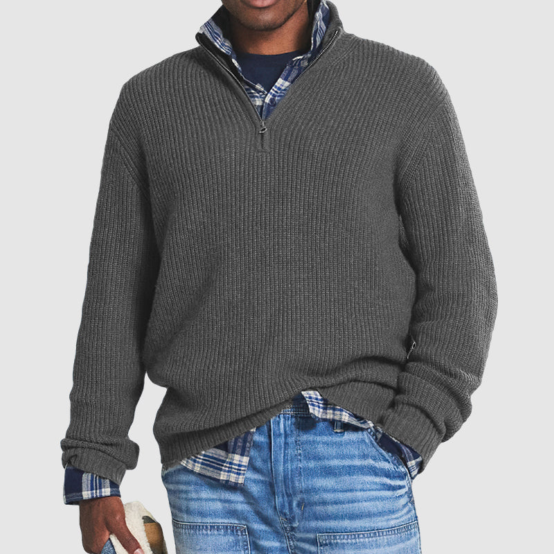 DANIEL™ | Men's Quarter Zip Jumper - Cambridge Artisan product image