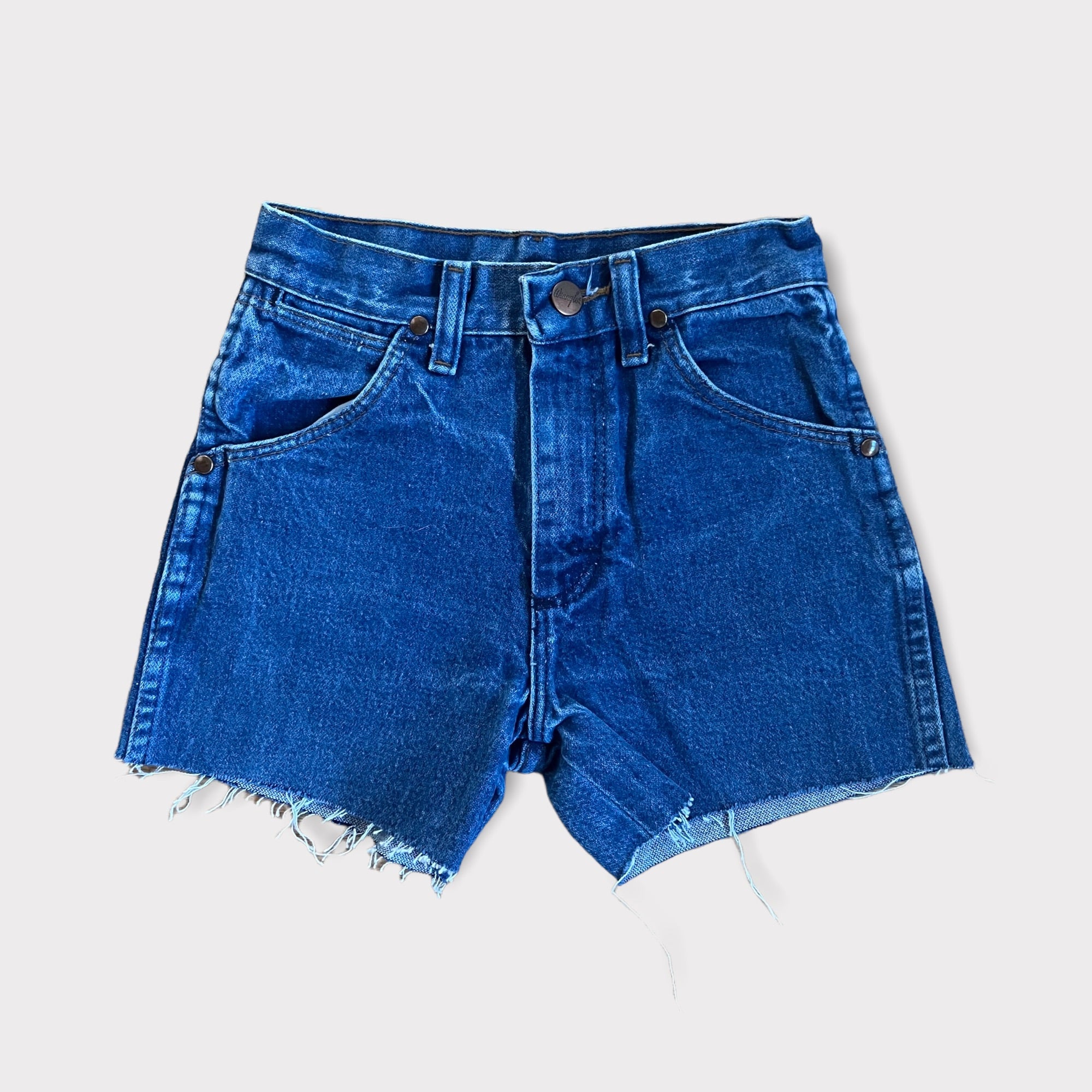 vintage Wrangler denim cut off shorts size 12 – harlowjade