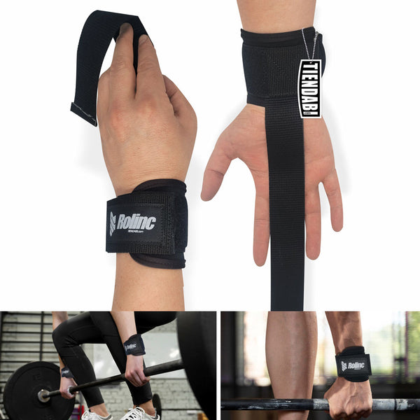 Guantes Para Pesas Gimnasio 100% Cuero Con Muñequera – TIENDABI