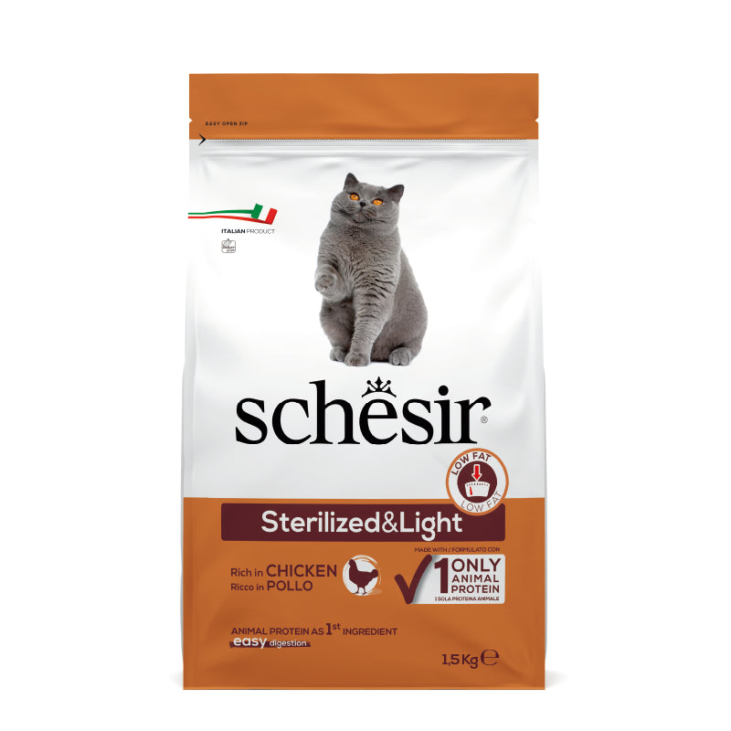 Schesir 雪詩雅 : 雞肉絕育及體重控制貓糧|Schesir - Chicken Neuter And Weight Control Cat Food
