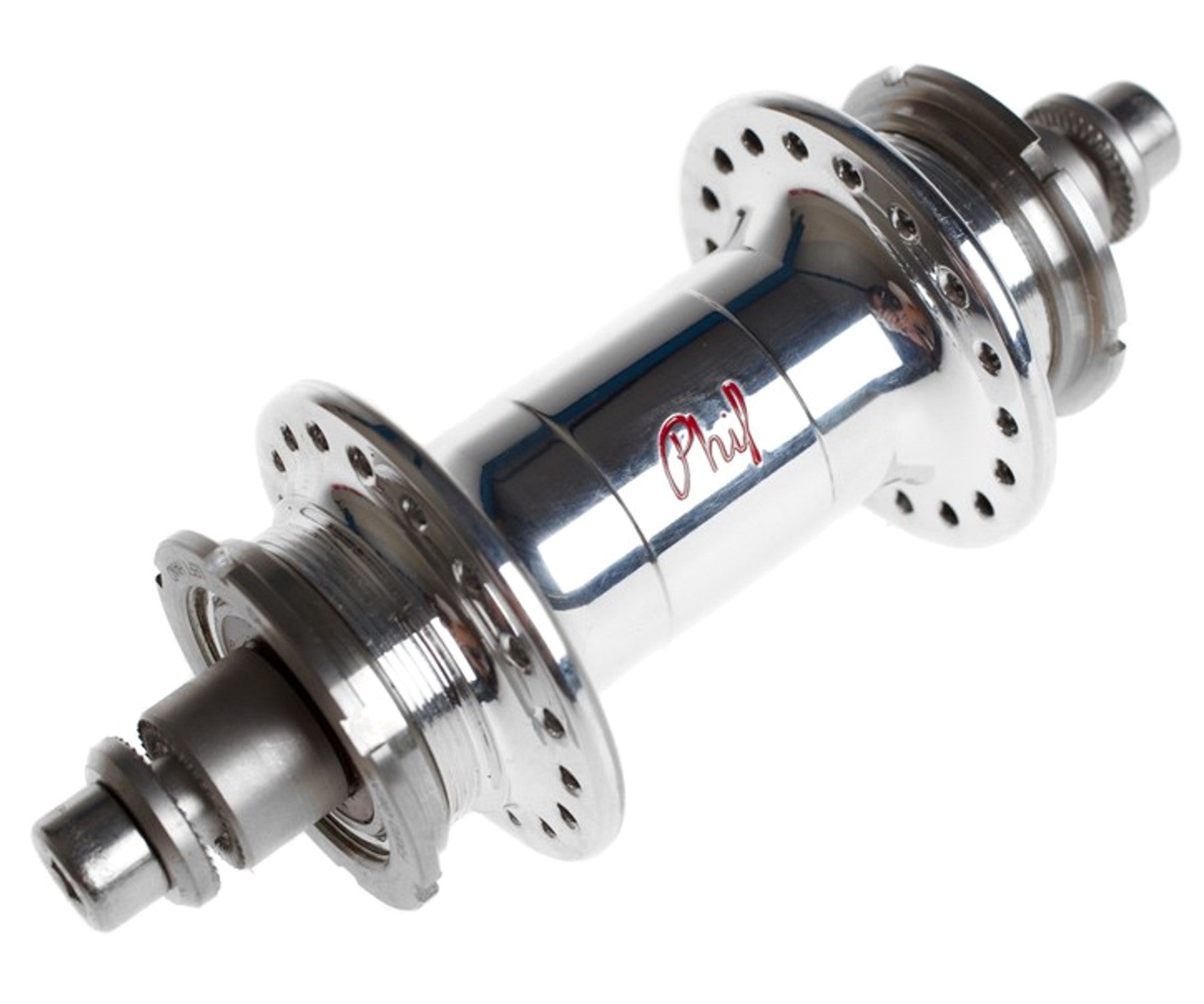 Phil Wood low flange rear track hub - silver