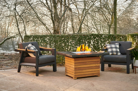 The Darien Fire Pit Table is durable enough to withstand the elements for many seasons to come.