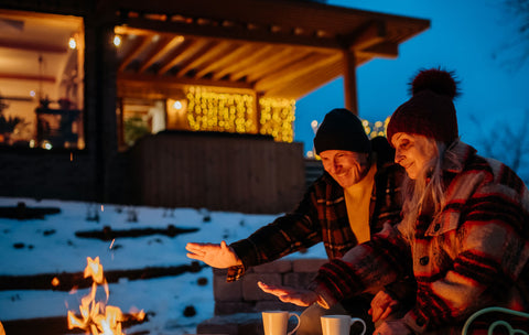 Offer warm beverages, cozy seating, and the allure of an Outdoor GreatRoom Company fire pit table, and your friends and family will be more than happy to brave the chilly weather for a good time.