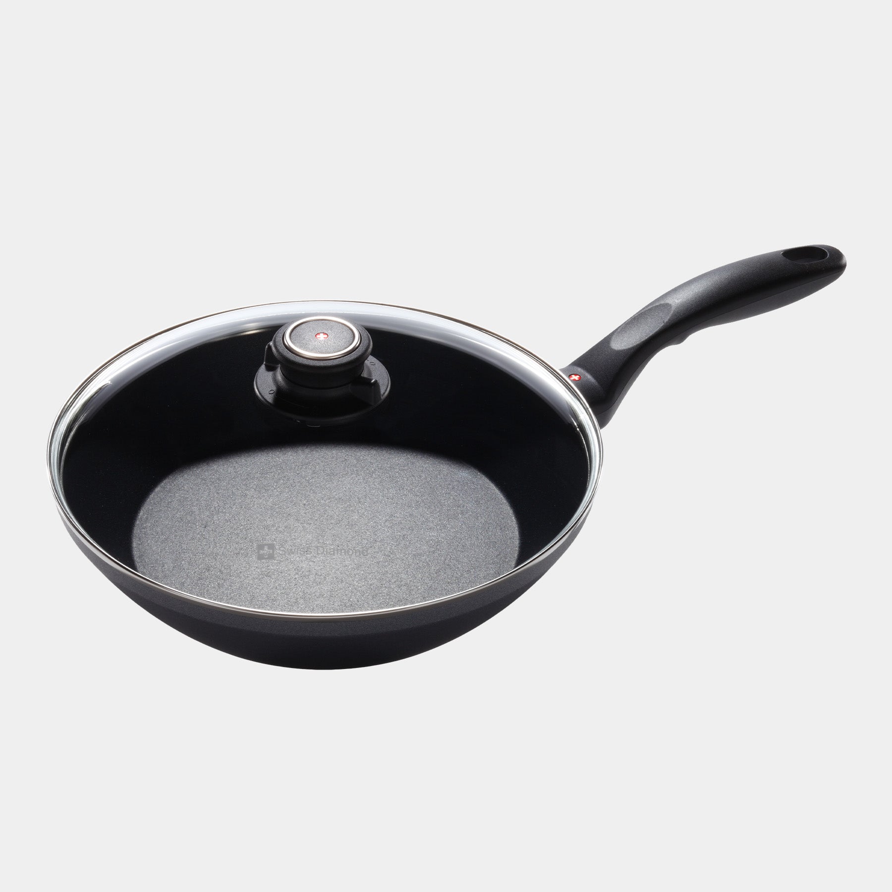 HD Nonstick Saute Pan with Glass Lid - Swiss Diamond