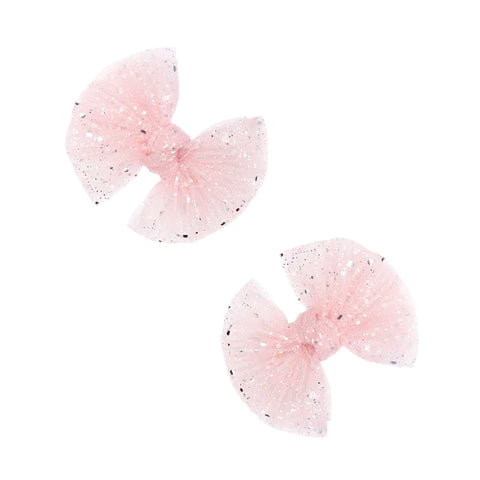 2pk TULLE BABY FAB® CLIPS: princess pink