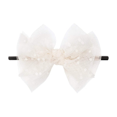 Baby Bling Bows Tulle Fab Skinny: Black/White