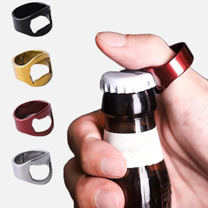 Multi-Function Stainless Steel Ring-Shape Opener Beer Bottle Opener Anti-injury Portable Bar Bartender Tool - Hack My House