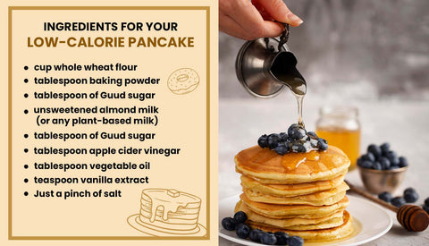 healthy pancake recipe - low-calorie dessert