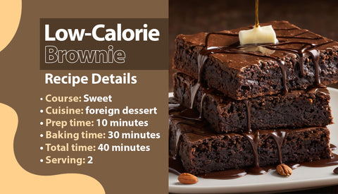 healthy brownie recipe- low calorie dessert