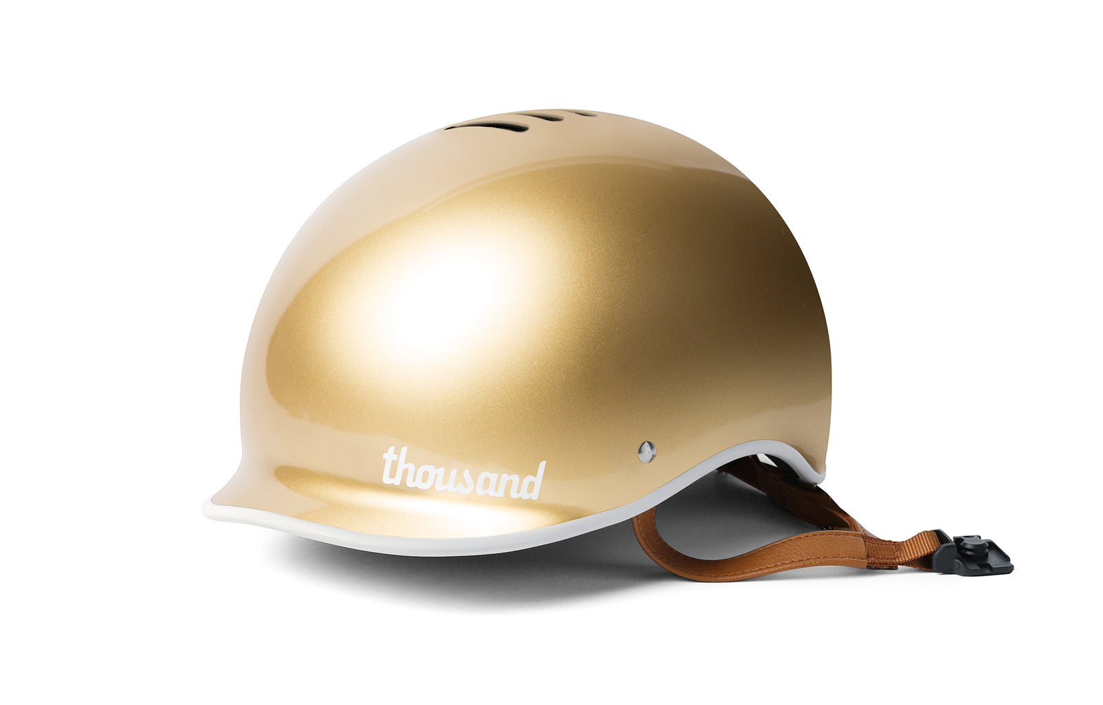 thousand bike helmet gold