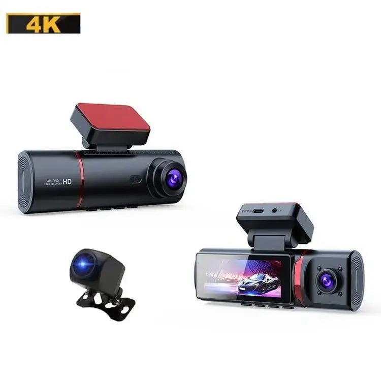 Camera auto J05 4k + camera interior 720P + camera spate 720P, WiFi