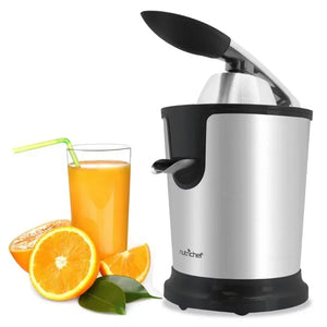 NutriChef Stainless Steel Electric Juice Press-Citrus Squeezer - creativeworksandmore