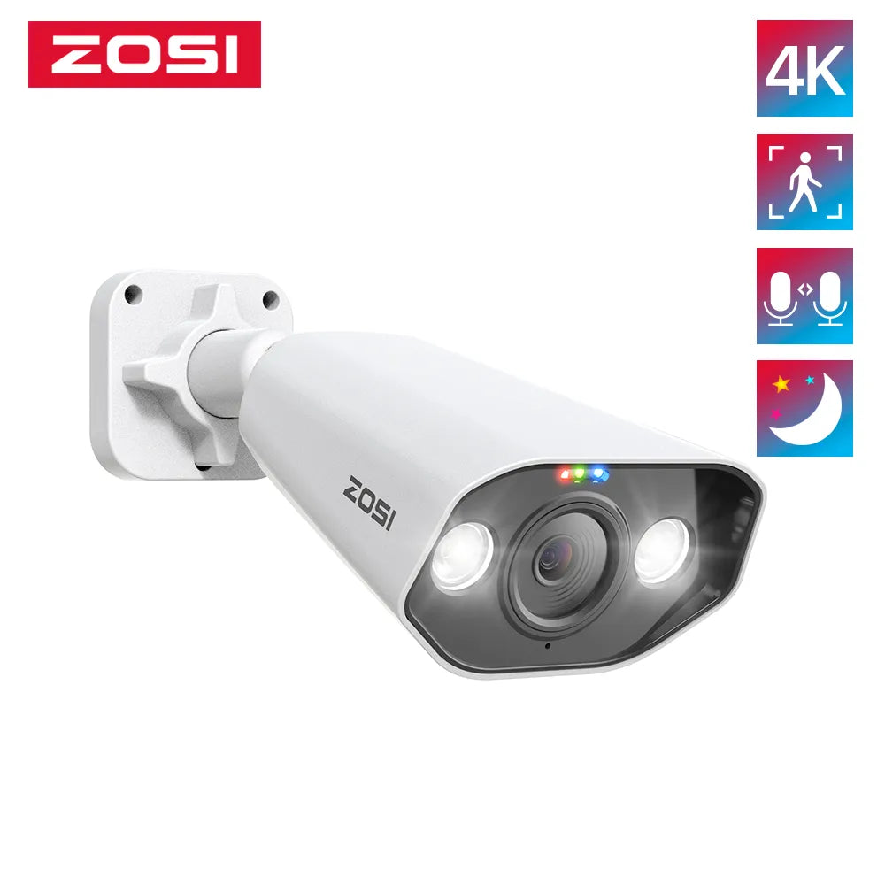 ZOSI 4K IP Camera Add-on PoE Security Camera